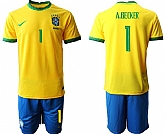2020-21 Brazil 1 A.BECKER Home Soccer Jersey,baseball caps,new era cap wholesale,wholesale hats